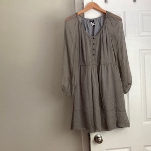 JCrew grey, lined dress